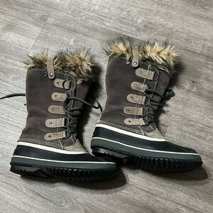 Sorel Joan of Arctic Suede Waterproof Snow Boots Size 7